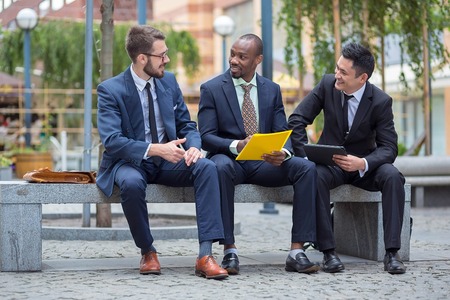 image of coworkers talking